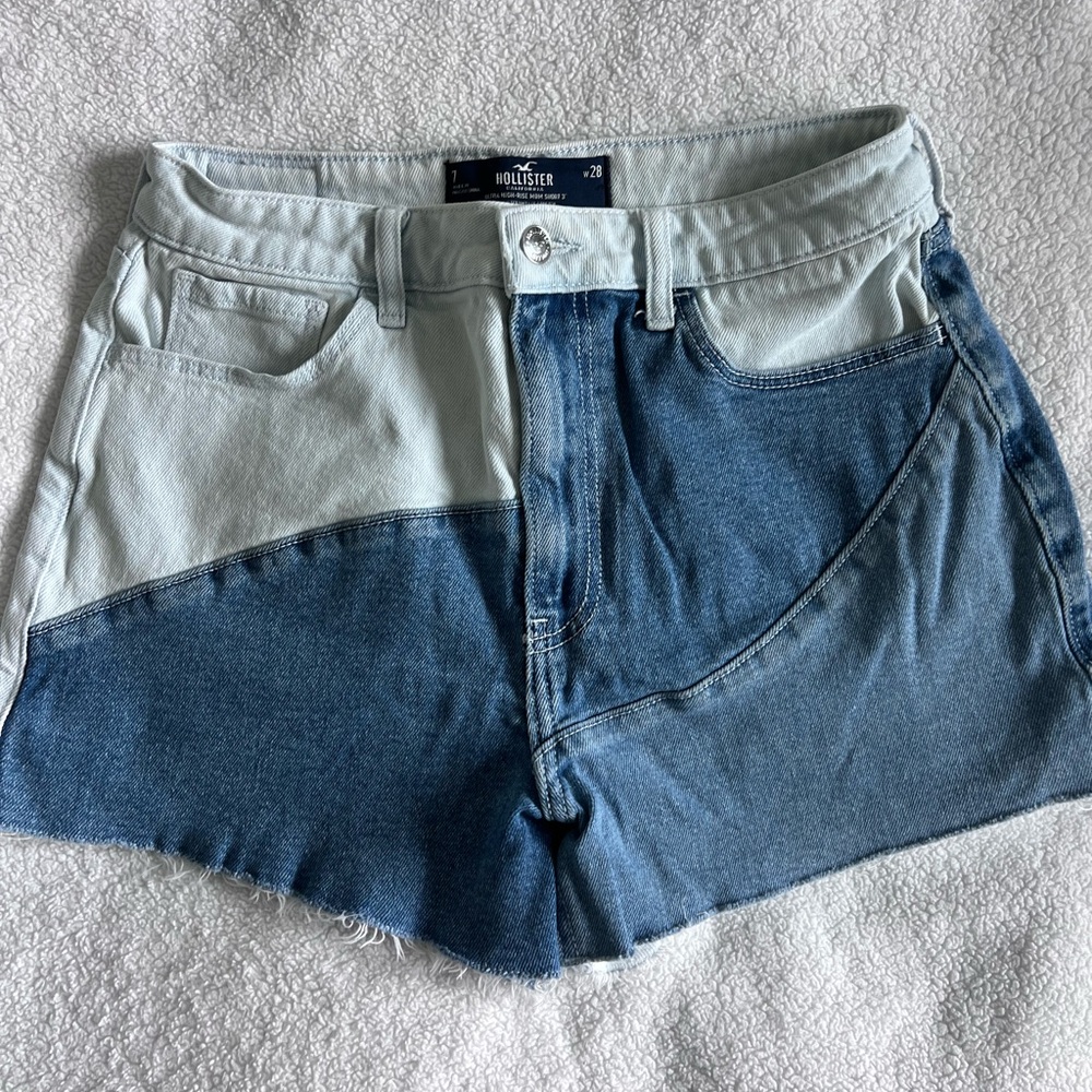 Hollister Women's Two-Tone Jean Shorts